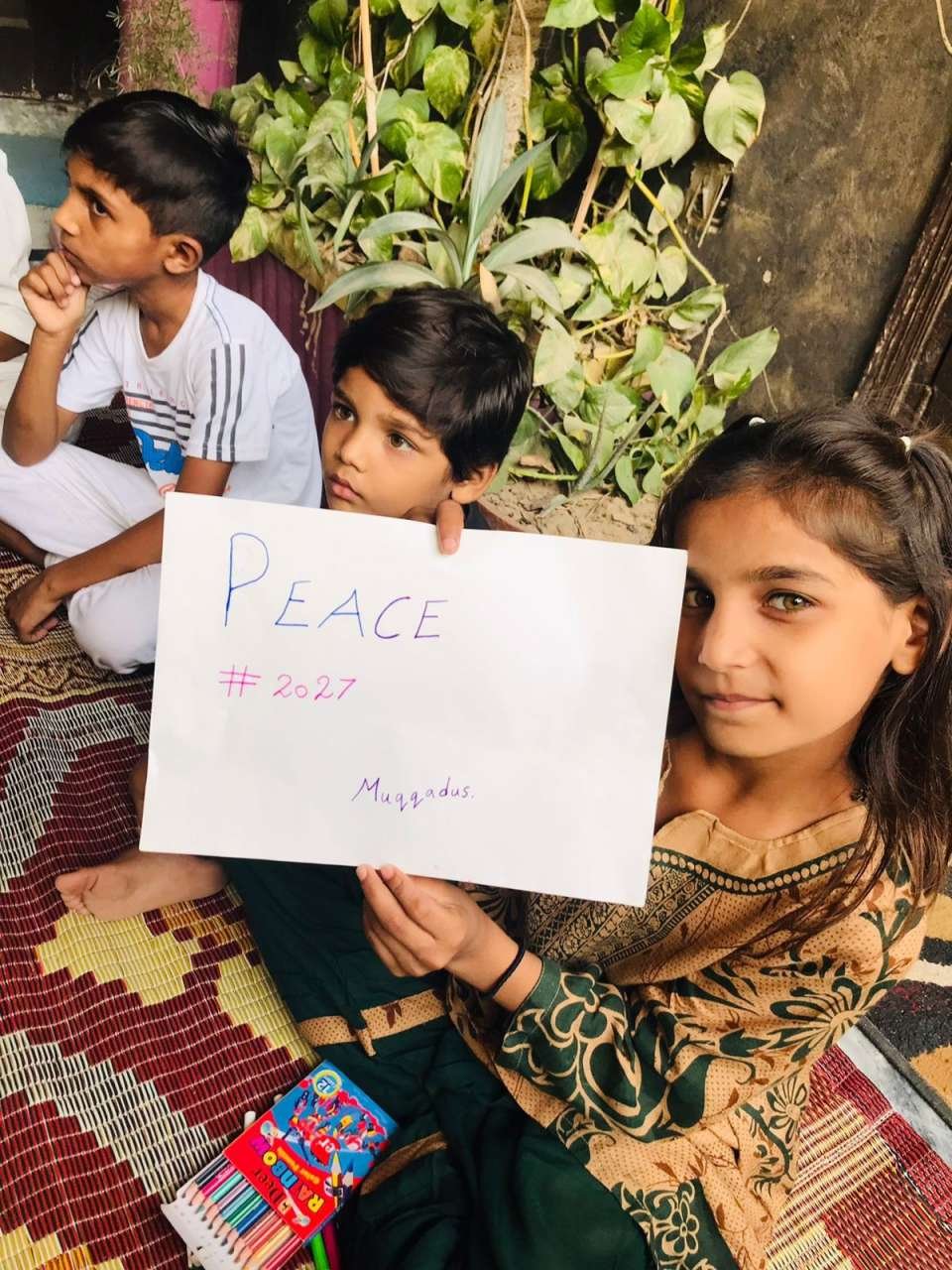 Vote Comment Like Share & sent your pictures for Global #PeacePicture Contest, topic: “ World Children United for #Peace2027” for the Day Against Child Labour 2023 #DaniilFoundation<br />participant from Sargodha in  Pakistan, Miss.Angel Kashif, Phone +92 308 1391498  WhatsApp contact her for Cooperation, To Donate, To Volunteer For Interview <br /><br />& in the memory of Daniil, every year a drawing Contest for #Peace2027 is held, and as Daniil has been drawing #PeacePictures in last days, we invite you to donate to the Daniil Foundation to support him ivacademy.net/en/donate<br />Important Please SHARE this information wide to enable all 8B+ people to participate and Complete Ultimate Global Peace Building by 2027