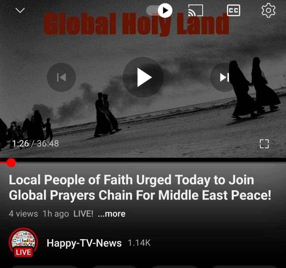 Thank you & Good night my Global Family 22.10.2023 Happy welcome 🤗 with your friends, families, communities, leaders and Presidents🌎VITAL Daily Marathon to rewrite awful history into bright future for thousands years ahead of 8B+ people thus finishing building Ultimate Global Peace by 2027👍<br />Enjoy Today's Global Forum Meeting video for you https://youtu.be/Lh2euhYuA1g and humanity<br /><br />Podcast Audio https://podcasters.spotify.com/pod/show/nicolae-cirpala/episodes/Local-People-of-Faith-Urged-Today-to-Join-Global-Prayers-Chain-For-Middle-East-Peace-e2asj98<br /><br />Subscribe, Register https://ivacademy.net/en/free-sign-up Donate https://ivacademy.net/en/donate<br /><br />Daily join us & ENJOY most Powerful United Global efforts in #GlobalPrayersChain for #Peace2027 at 19.00 your local time and #PrayWithNick for:<br /><br /> - Ultimate Global Peace by 2027<br /><br />- All countries to be restored to God by 2027<br /><br />- For Immediate Peace in Ukraine, Congo, Ethiopia, Nigeria, Yemen, Syria, Israel, Myanmar, Palestine, Sudan, Algeria and all hot spots globally<br /><br /> - True Parents, True children, True Family and True Mother's health - Healing Oceans and all Environment by 2027 - Humankind to plant and raise 1 billion+ trees globally by 2027<br /><br />- South and North Korea peaceful reunification this year - Global economy that benefits all nations and people to be set up worldwide by 2027<br /><br />- All countries to stop weapons production and distribution and begin to invest in peace and in the well-being of humanity by 2027<br /><br />- All families globally to receive God's Marriage Blessing by 2027<br /><br /> - All religions by 2027 to start to work together in unity to illuminate humankind about God our all humans Heavenly Parent and His tireless work of humans salvation behind the history, receive marriage blessing from Messiah 2nd coming and pass to all humanity<br /><br />- Peace Road to be built globally by 2027<br /><br />- till 2027 humankind to finish all wars and sanctions globally forever - Reform health care systems for good, globally, by 2027<br /><br />- Total Liberation of Our Heavenly Parent and ancestors in spiritual world<br /><br /> - Science and religion unity by 2027 - Join now new 40 days prayer, devotions and blessing condition 27.08-5.10.2023 for success of vital marriage blessing events in Europe, Africa, Asia, Americas and all True Parents peacebuilding activities globally; With today's effort for peace & Interfaith, Universal, Mind Discovery, Spirituality and Futurology Networking for #Peace2027 @Pilgrimages @ Prophet #GPBNet<br /><br />Amen – Aju<br /><br />Quotes: God sent Jesus to earth as His incarnation, representing the heavenly lineage to fallen humankind. In other words Jesus was the first person to come to earth who could fulfill the hope God had nurtured throughout history. Four thousand years after Adam, God raised Jesus on earth as His, the true seed, who grew up in the family of Joseph, a Jewish family.<br /><br /> SEND YOUR PRAYERS REQUESTS and<br /><br />Happy Join milenium in Your Favorite Networks: https://instagram.com/HAPPY_TV_NEWS<br /><br /> https://Twitter.com/cirpalanicolae<br /><br />https://FACEBOOK.com/nicolaecirpala<br /><br /> https://Youtube.com/c/HAPPYTVNEWS https://t.me/GPBNet<br /><br />or https://Linkedin.com/in/nicolaecirpala<br /><br />-& In the bright memory of my son Daniil, year around Famous drawing Contest for #Peace2027 is held, as Daniil has been drawing #PeacePictures in last days, we invite you to<br /><br />Happily donate today to the Daniil Foundation to support his cause helping  children https://www.gofundme.com/f/help-thousands-of-orphaned-and-homeless-children https://ivacademy.net/en/donate  <br /><br />Enjoy Sharing today this foundation with friends and wide in social networks to Empower you and  all 8B+ people to participate and complete ultimate Global peace building by 2027 in every country ok?<br /><br />Call me Yours @Prophet Nicolae Cirpala +79811308385 Tel WhatsApp For Cooperation, Consultation or Presentations and more partnerships