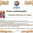 Meet our Global Peace Building team<br />❤ Gautam Sharma in Nepal<br />Join Now GPBNet ☛ Contact us to Receive Peace Ambassador certificate and work for peace in your area at www.ivacademy.net<br />Receive help from GPBNet #ForPeace:<br />-Join English for Peace FREE courses to get down language barriers<br />- Contact us to celebrate your country national day #ForPeace<br />- Send monthly your activities reports #ForPeace<br />-Say your Ideas #ForPeace at Next *Global Peace Talks* Show with Nicolae Cirpala to participate<br />All this just contact us WatsApp +7 981 130 83 85<br />*Vision:<br />- Ultimate Global Peace till 2027<br />- Peace in Nigeria, Belarus, Karabah, Yemen, Syria, Palestine Kashmir and all hot spots globally as soon as possible <br />- Healing Oceans and all Environment till 2027<br />- South and North Korea peaceful reunification till 2027<br />-World economy that benefits all nations and people to be set up globally till 2027<br />- All countries to stop weapons production and distribution and begin to invest in peace and in the well-being of humanity till 2027<br />- All families globally to receive God's Marriage Blessing till 2027 <br />- Planting and grow 1 billion trees globally till 2027<br />*About Global Peace Building Network #GPBNet founder Nicolae Cirpala Been a writer-global activist for 24 years working daily #ForPeace uniting People and Organizations to finalize Building ultimate World of Peace till 2027 with Global Peace Building Network <br />*Global Peace Building Network GPBNet works in 7 areas where you and every human being could join:<br /> 1. Leaders Association #ForPeace  <br />WatsApp https://chat.whatsapp.com/IrBEPUbhu7I1iPn0ROJB5B <br />Our Web Network https://ivacademy.net/en/groups/viewgroup/4-global-peace-building-network <br />2 Business, IT, Agriculture, Oceans, Invention, Aero and Cosmos Association for Peace #ForPeace<br />WatsApp https://chat.whatsapp.com/LIMQ8XY9wGnDEbmK9xX0iN <br />3 Media, Culture and Arts Association for Peace #ForPeace<br />WatsApp https://chat.whatsapp.com/HJsR7oX5ZzzEJL9I2uG4mz <br />4. Schools, Universities, Education and Academia Association for Peace  #ForPeace<br />FB https://www.facebook.com/ForPeace1 <br />5. Youth, Volunteers, Internships, Ecology, Sports, Hobby, Wellness, Travel and Global Village Association for Peace  #ForPeace<br />WatsApp https://chat.whatsapp.com/EHLsWoI8ZJMGxGuq7snRbd <br />Our Web Network https://ivacademy.net/en/groups/viewgroup/7-volunteer-online-internships <br />6 Social Service, Charities, Help Children, Health and Families Association for Peace #ForPeace<br />7 Interfaith, Spirituality, Futurology Association for Peace #ForPeace<br />WatsApp https://chat.whatsapp.com/Ex39EEkOPnqEPGWzvSq0xK <br />Our Web Network  https://ivacademy.net/en/groups/viewgroup/6-message-to-billions <br />*We have team in your country contact +7 981 130 83 85 whatsapp to join yours<br />*Became GPBNet Representative in your: -Community -Tribe -Clan -Group -College - University -Location  -City  OR  -Region<br />Send desired representative level to irffmd@gmail.com <br />* Became #GPBNet Member and Work with Us on our Programs as :      - Patron: Share your knowledge with us -Trustee: Share your assets and resources with us -Program Coordinator:  Share your expertise and management skills with us <br /> -Volunteer: Work with us closely <br />https://chat.whatsapp.com/KfKktTUIXk6Gdawq4cZ09T<br />-Donor: Support us for our Program and Work in collaboration - Adviser: Support us with your knowledge and experience -Management Team: Work with us to manage our office<br /> ☛ let's become Best Friends, <br />join now global peacemakers team and invite your friends,<br />post comments to my Vital discussions in: <br />Instagram www.instagram.com/MessageToBillions <br />Twitter www.twitter.com/ivacademynet <br />and Youtube www.youtube.com/c/MessageToBillions <br />Download my books  www.vacademy.net/en/market/books<br />subscribe, share #MessageToBillions <br />and<br />#ForPeace Cooperation, to Donate, to invite me as Guest Speaker at your online or offline events, to Volunteer, to receive marriage blessing call me +7 981 130 83 85 phone whatsapp