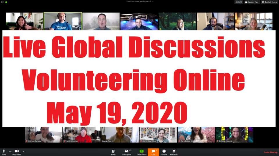 Join May 19, 2020 Live Global Motivational Discussions<br /><br />“Volunteering Online in pandemic time”  15:00 PM-Saint Petersburg time<br /><br />Online meeting place for Volunteers, Interns, Global Citizens and organizations interested.<br /><br />Official Online ZOOM conference by Nicolae Cirpala  #MessageToBillions www.ivacademy.net<br /><br />Participate in Conference Click https://us02web.zoom.us/j/86288936899<br /><br />Please confirm you participation, reply or +7 981 130 83 85 phone whatsapp Nicolae Cirpala<br /><br />PS Feel free to send this invitation to all your friends and organizations interested Thankyou very much<br />TIME {gmt/utc + 3 MOSCOW 15.00} NEW YORK 08:00am - SEOUL, TOKYO 21:00 - CAPE TOWN 14:00 - UK 13:00pm - BRUSSELS 13:00 - BRAZIL 9:00am - NEPAL 17:45 pm - please COMPARE This Time in Google to find local Time in YOUR CITY<br /><br />Looking for Cooperation let's become Best Friends join now, invite your friends and feel Free to comment my Vital discussions in<br /><br />FB www.facebook.com/nicolaecirpala<br />Instagram www.instagram.com/messagetobillions<br />and Youtube www.youtube.com/c/MessageToBillions<br />subscribe, send a Donation, share #MessageToBillions and<br />for Consultation call +7 981 130 83 85 phone whatsapp