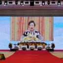 True Mother’s speech at the Special Gathering in Celebration of the 59th Day of All True Things and the 67th Anniversary of the Founding of FFWPU which was held on June 13, 2021 (Sun) at  Cheon Jeong Gung, Cheonseong Wanglim Palace (CheonWon Church) and Online<br /><br />Beloved leaders, blessed families, and Cheonbo families around the world, I am truly happy to see you all.<br /><br />Today, we are thinking once again of the achievements and history of the blessed families, who have worked so hard until this day, the 67th anniversary of our organization. In 33 years’ time, would you like to celebrate the 100th anniversary on earth together with True Mother, God’s only begotten Daughter?  [Applause]<br /><br />This is our earnest wish. The day we realize Heavenly Parent’s dream and hope on earth, during True Parents’ lifetime, is the day when all people will celebrate and offer glory as sons and daughters of the Heavenly Parent.<br /><br />Hence, I pray there will emerge many proud and victorious blessed families and Cheonbo families in the Unification Movement who will advance this day and be remembered by history.<br /><br />I look forward to seeing whether, through your devotion and love, we will be able to celebrate the 100th anniversary. Until that day, please stay in good health and do your utmost best with a grateful heart. [Applause]